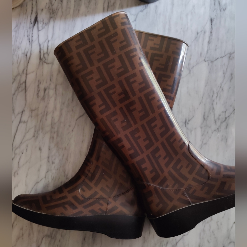 Fendi rubber boots